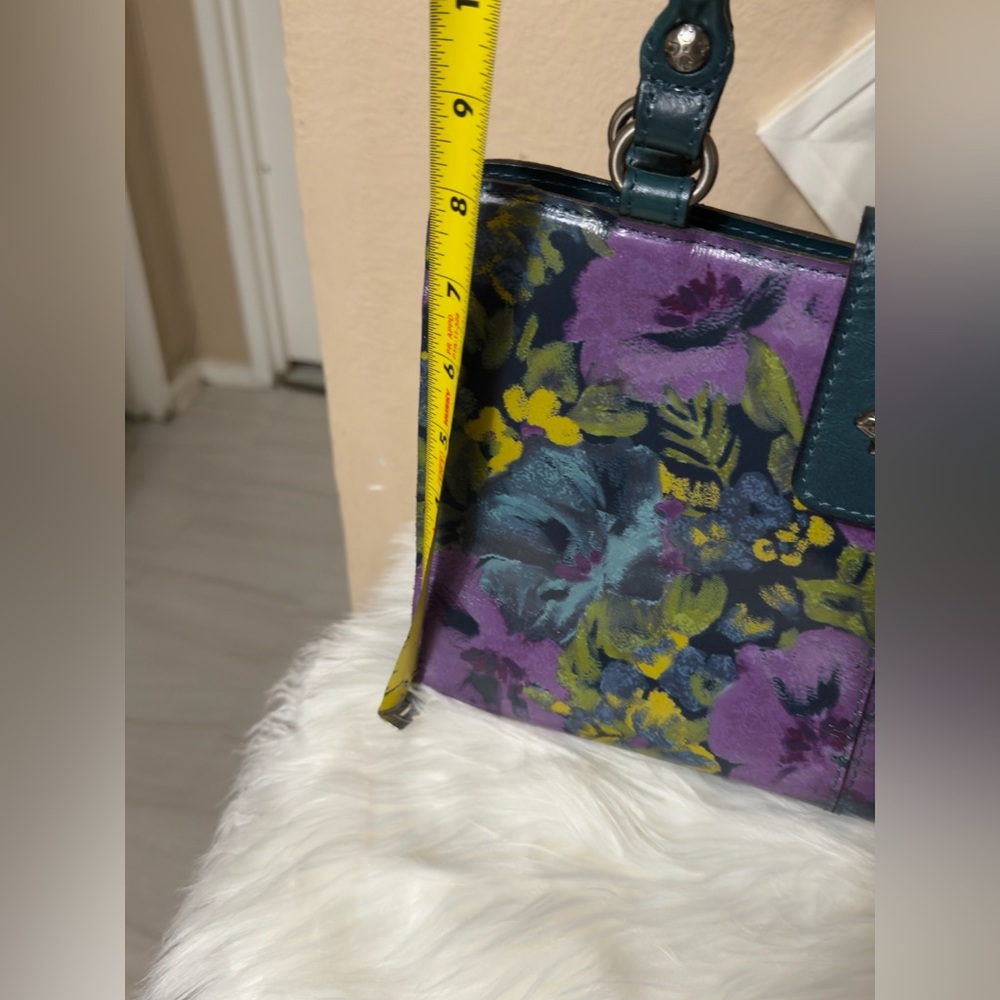 Patricia Nash Purple and Blue Floral Bag - Picture 8 of 16